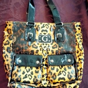Guess Leopard Print Handbag